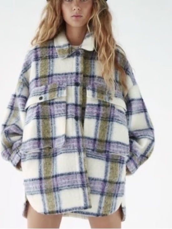 Zara Jackets & Blazers - Zara Oversized Plaid Shacket